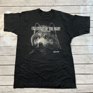 Keiser Clark VINTAGE CREATURES OF THE NIGHT WOLF TEE - Size: XL